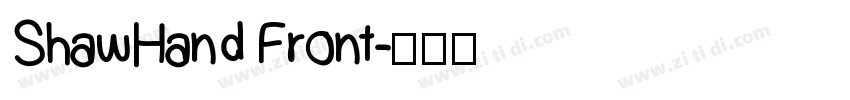 ShawHand Front字体转换